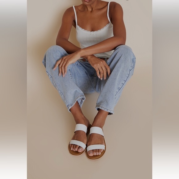 Gap 2 Strap Pleather Sandals - Picture 2 of 6